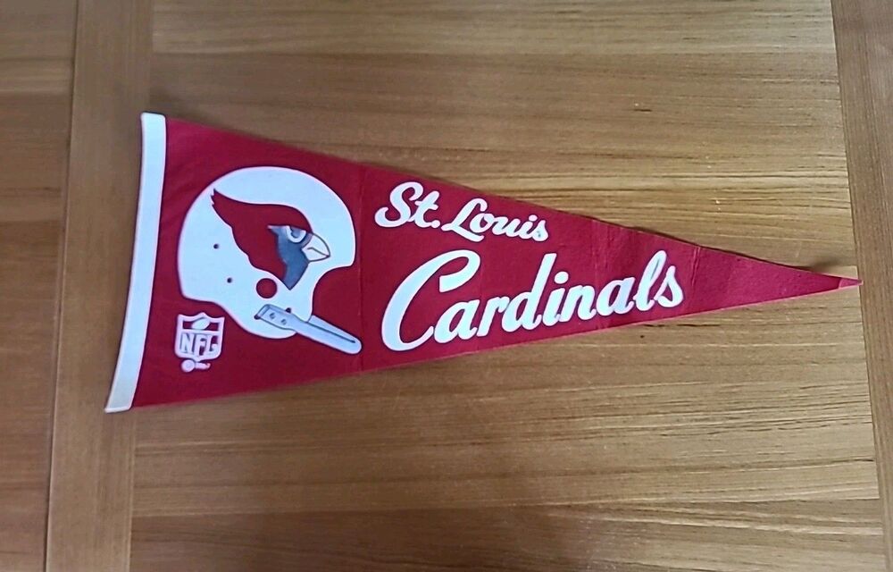 Vintage NFL Football Team felt pennant 9" St. Louis Cardinals 1967